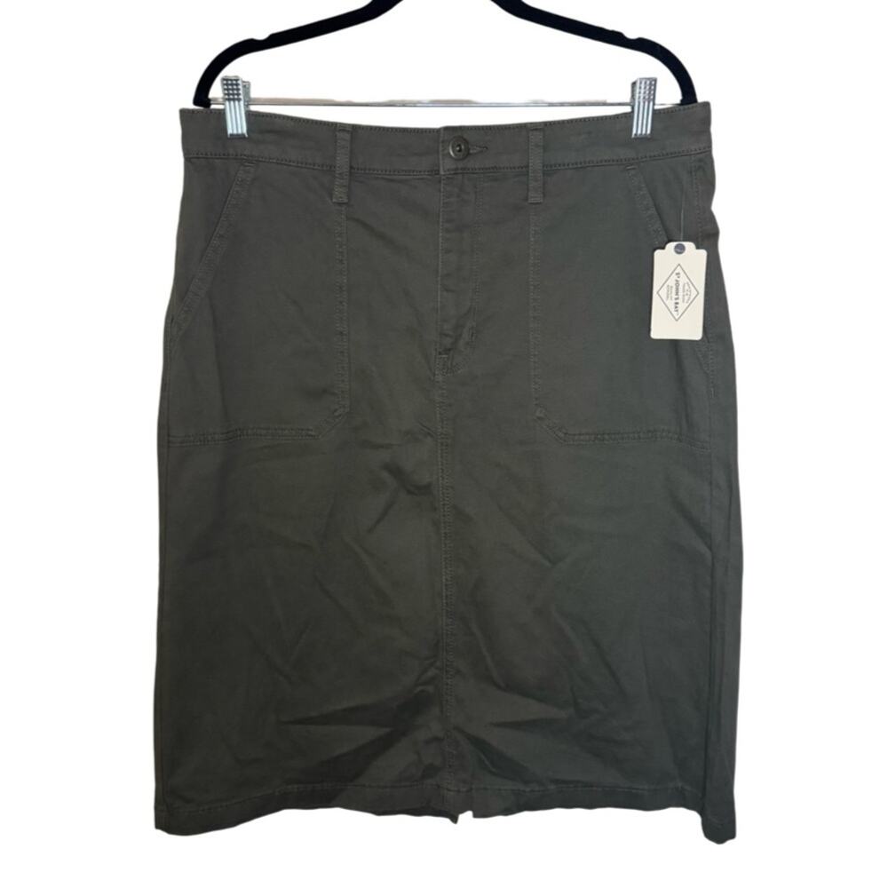 St. John's Bay Womens Plus A-Line Skirt - Oregano Size 14